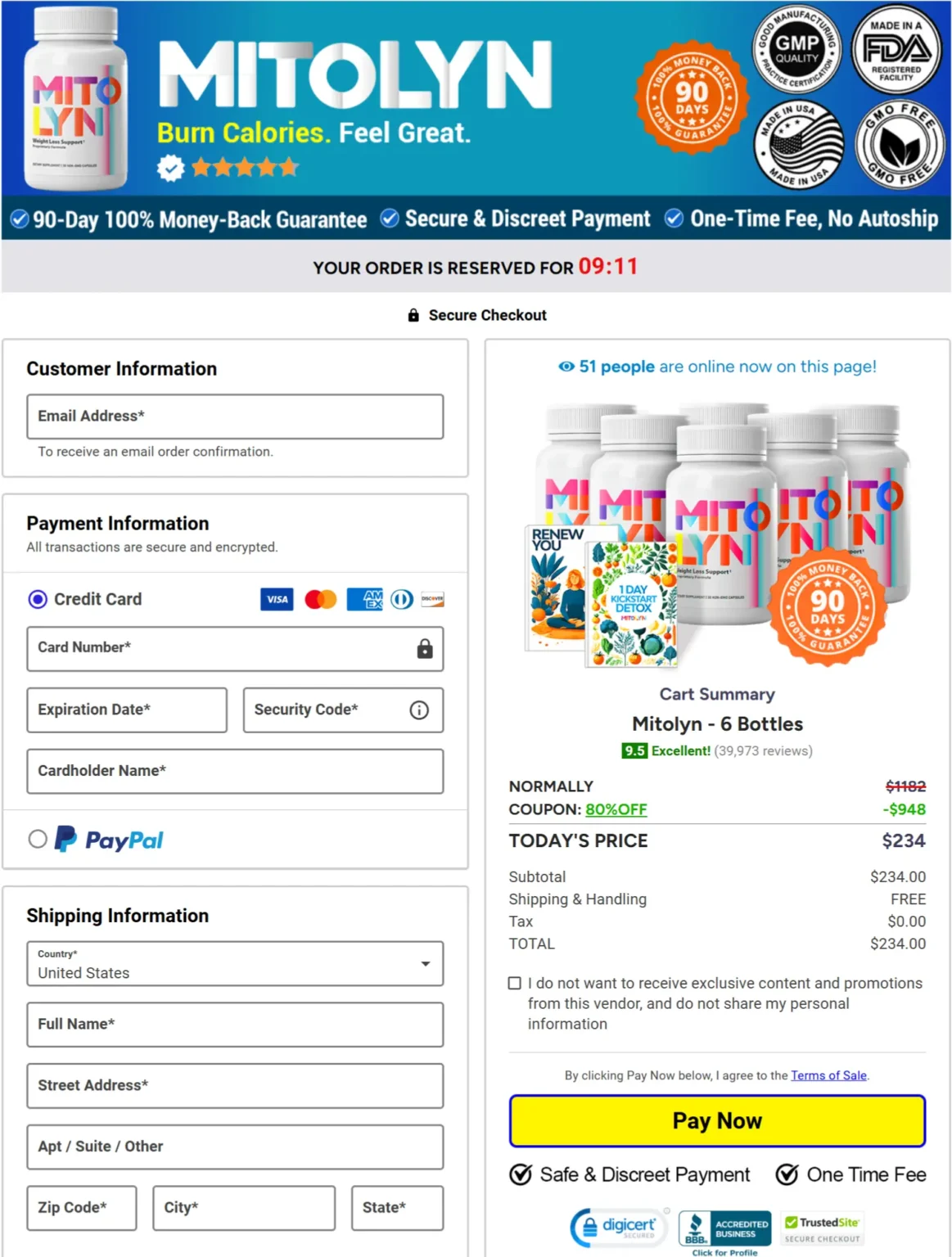 Mitolyn Secure Checkout